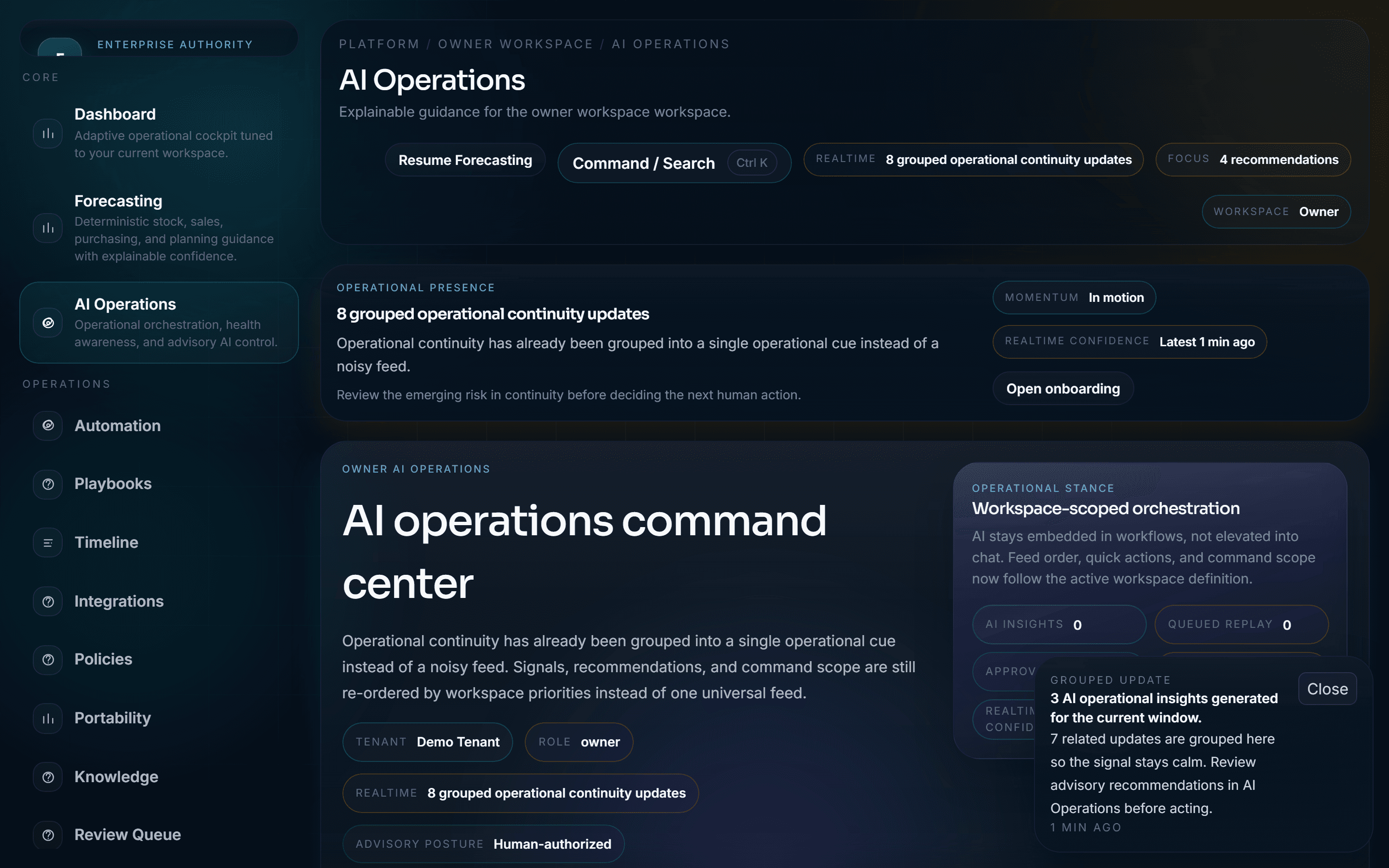 FlexotiumPOS AI operations dashboard