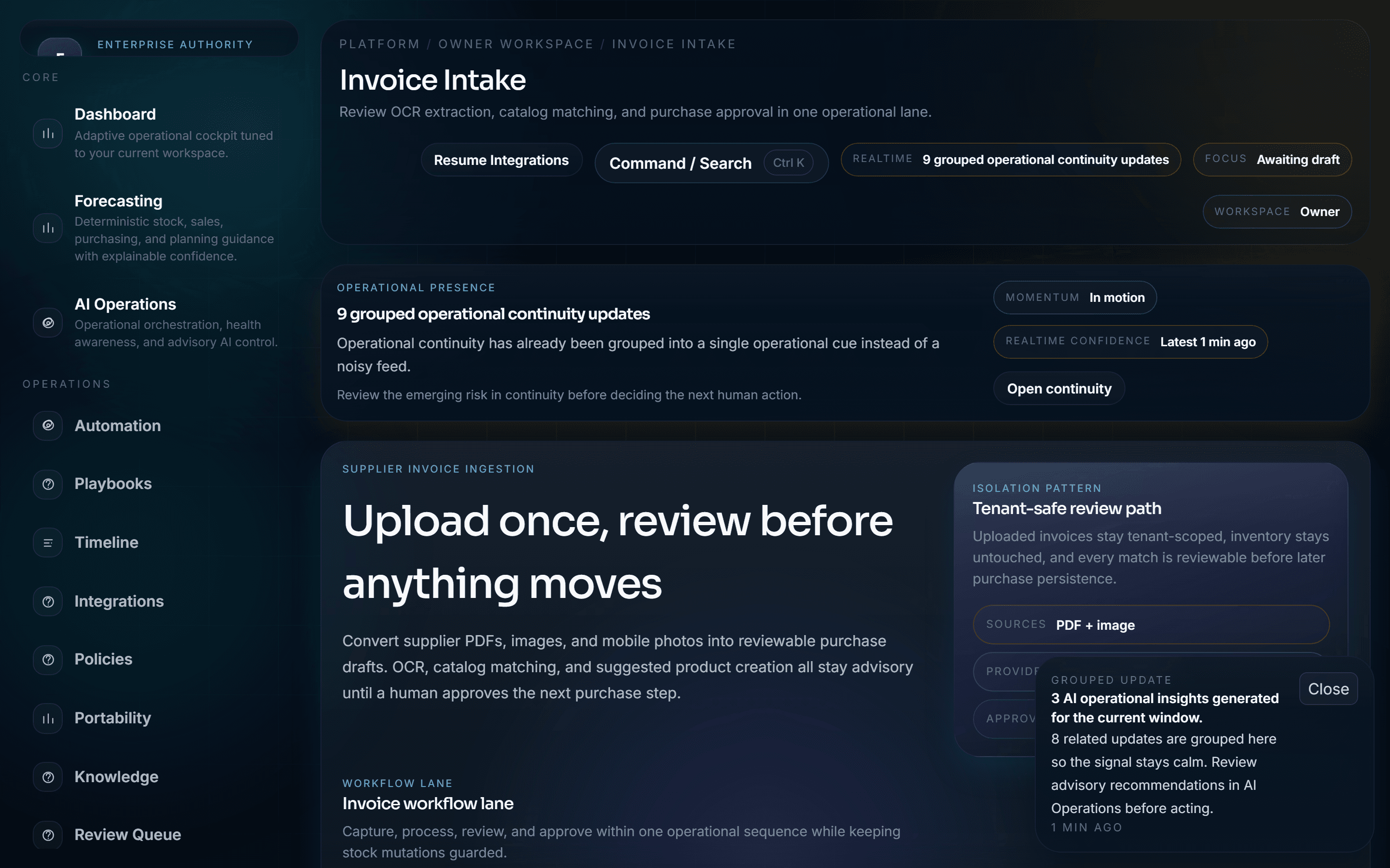 FlexotiumPOS invoice OCR and processing interface