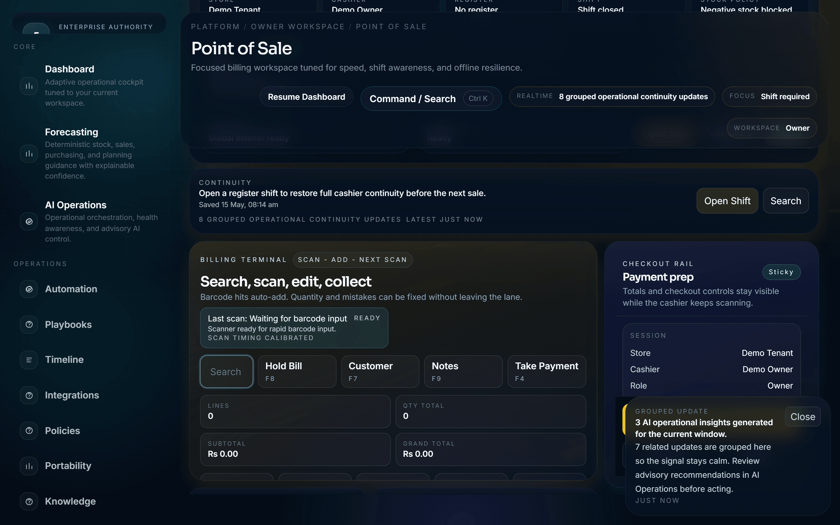 FlexotiumPOS point of sale terminal interface